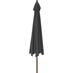 Puutarhan aurinkovarjo puutolppa antrasiitti 400x273 cm