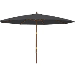 Puutarhan aurinkovarjo puutolppa antrasiitti 400x273 cm