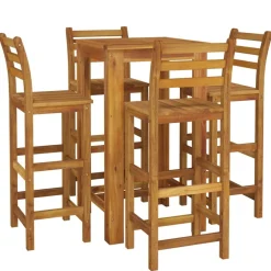Puutarhan bistrosarja 5-osainen täysi akasiapuu (54389)