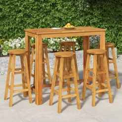 Puutarhan bistrosarja 5-osainen täysi akasiapuu (54389)