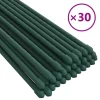 Puutarhan kasvituet 30 kpl vihreä 60 cm teräs (19367)