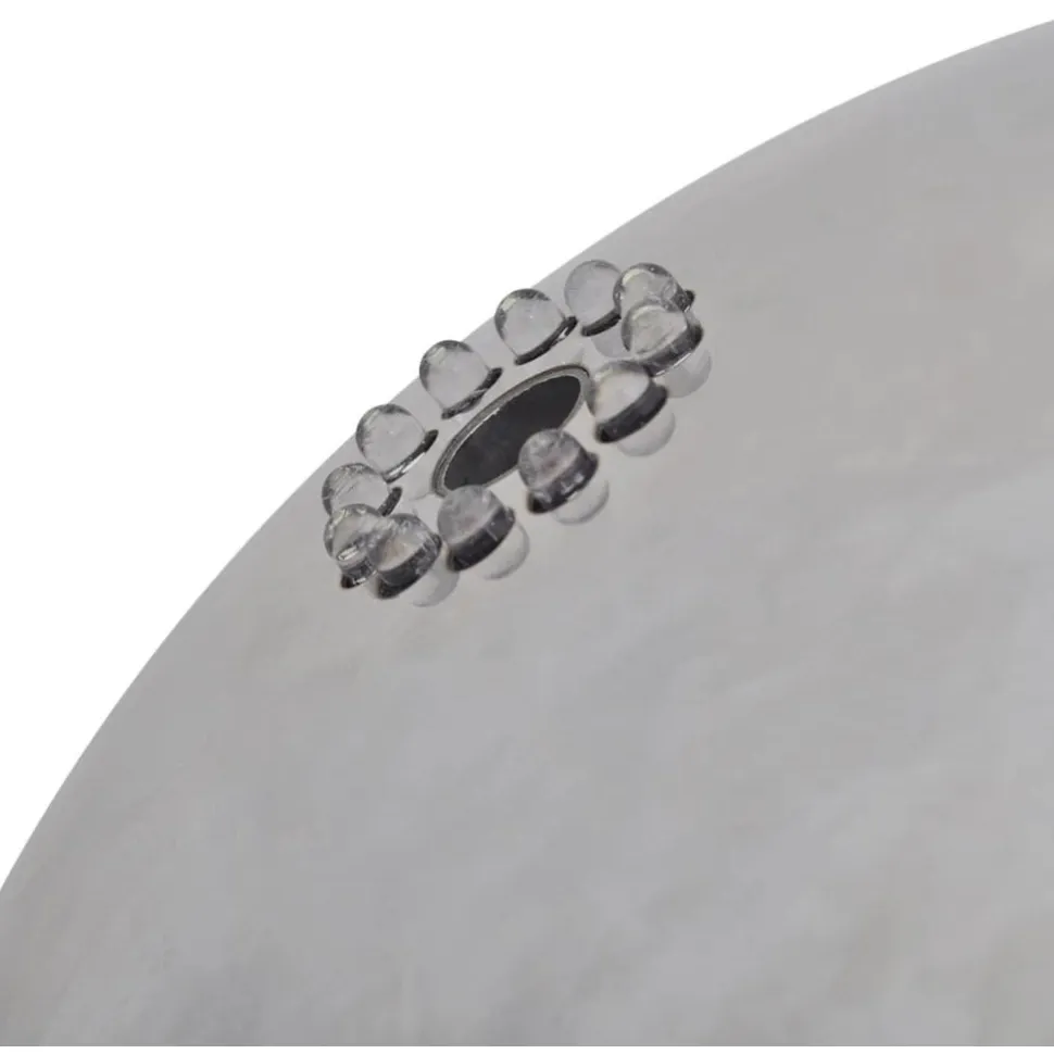 Puutarhan pallo suihkulähde led:llä ruostumaton teräs 20 cm
