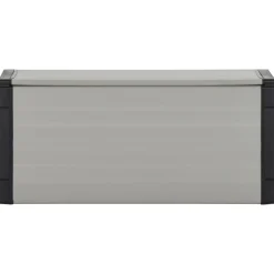 Puutarhan roskakori harmaa 85x34x40 cm