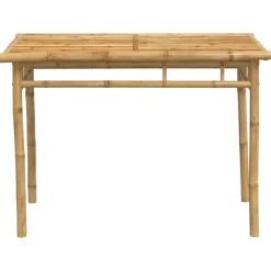Puutarhan ruokapöytä 110x55x75 cm bambu (68031)