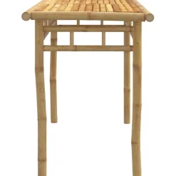 Puutarhan ruokapöytä 110x55x75 cm bambu (68031)