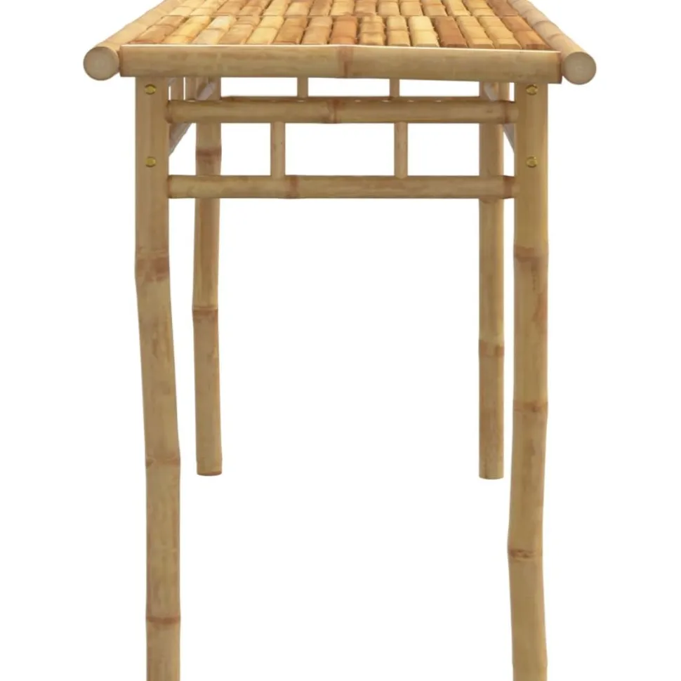 Puutarhan ruokapöytä 110x55x75 cm bambu (68031)