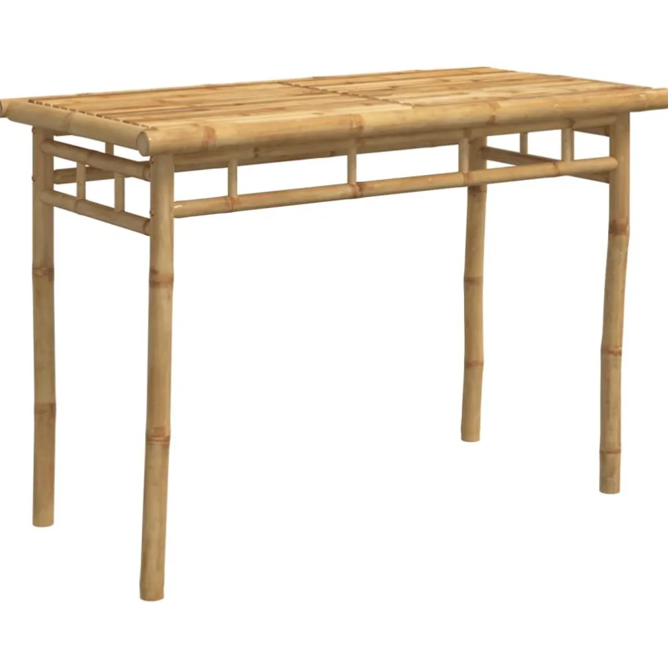 Puutarhan ruokapöytä 110x55x75 cm bambu (68031)