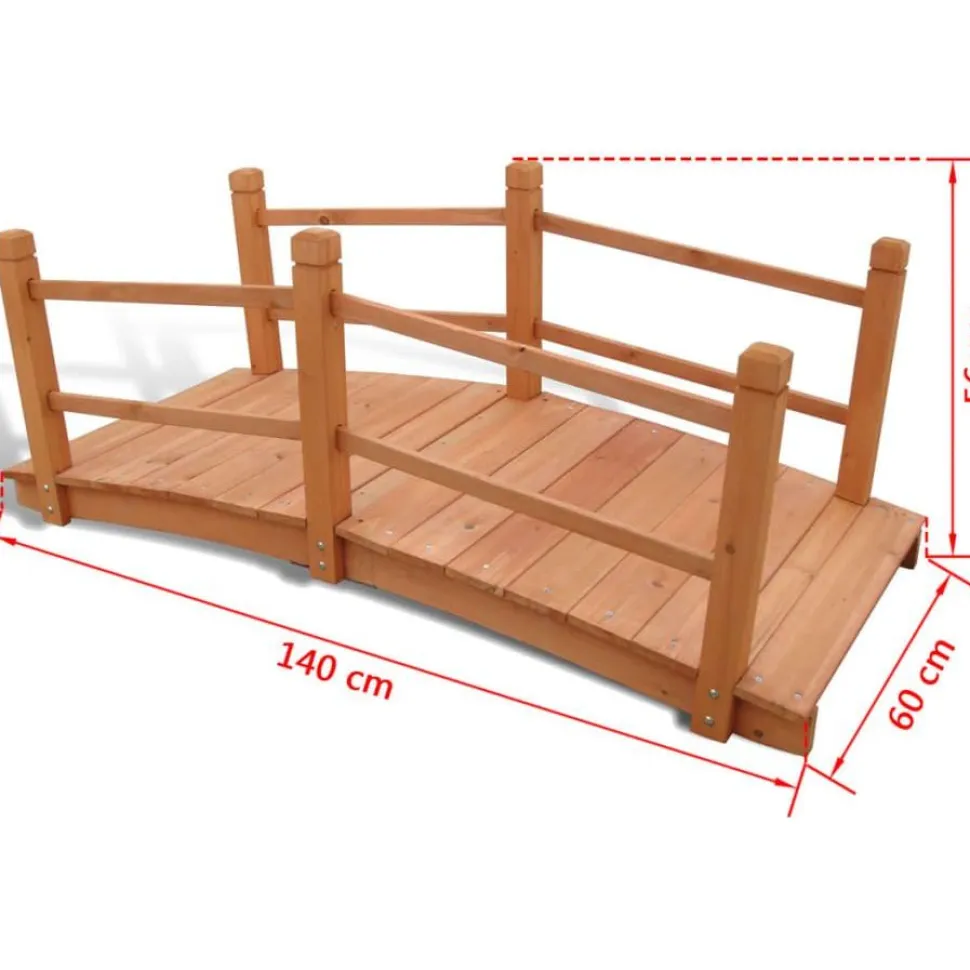 Puutarhan silta 140 x 60 x 56 cm