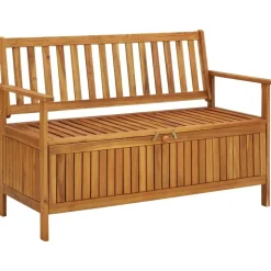 Puutarhan säilytyspenkki 120 cm täysi akaasiapuu
