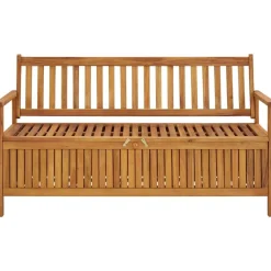 Puutarhan säilytyspenkki 148 cm täysi akaasiapuu