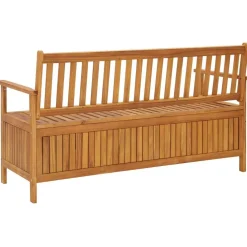 Puutarhan säilytyspenkki 148 cm täysi akaasiapuu