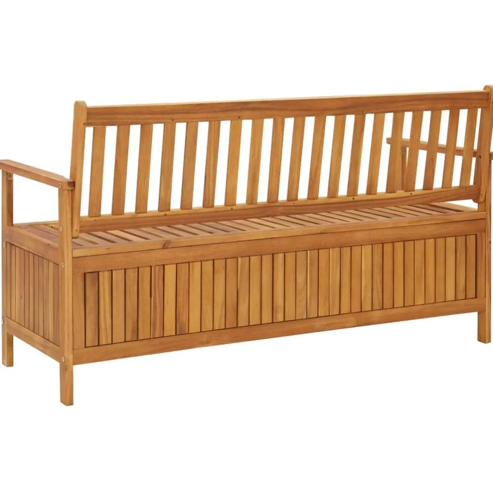 Puutarhan säilytyspenkki 148 cm täysi akaasiapuu