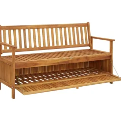 Puutarhan säilytyspenkki 148 cm täysi akaasiapuu