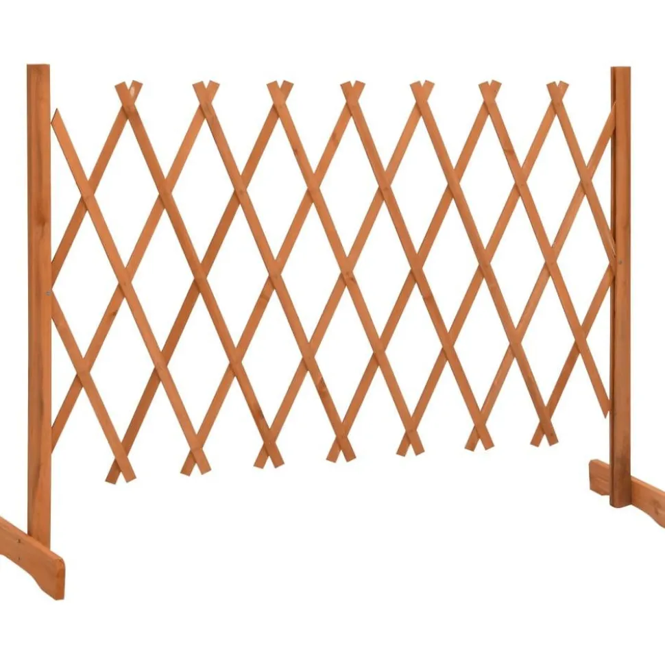Puutarhan säleikköaita oranssi 150x80 cm täysi kuusi