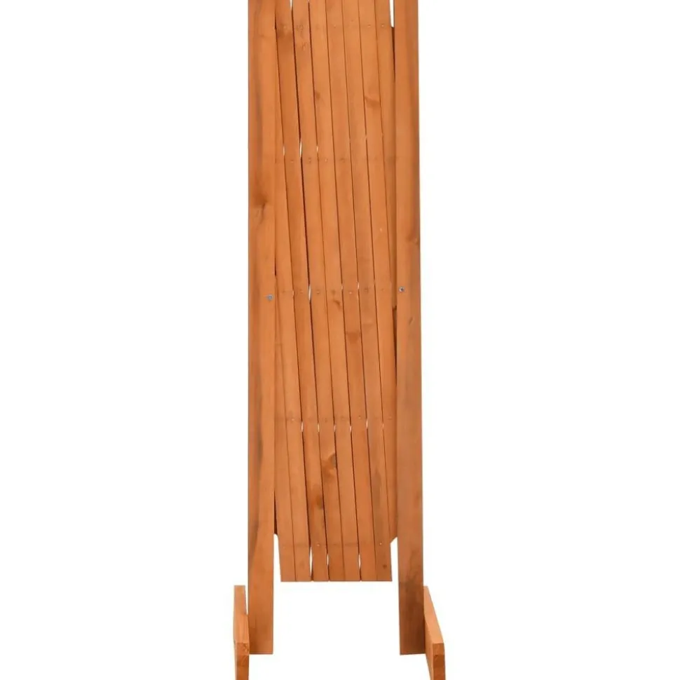 Puutarhan säleikköaita oranssi 150x80 cm täysi kuusi