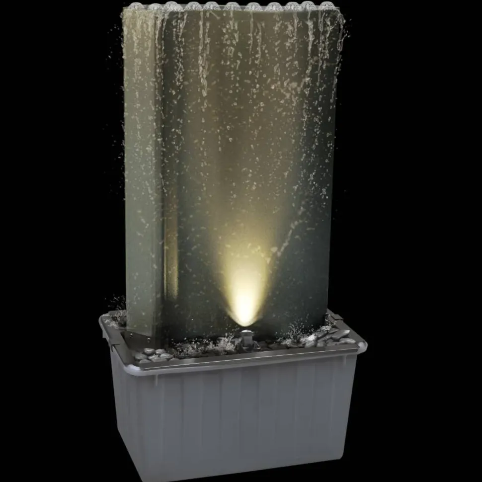 Puutarhan suihkulähde hopea 60,2x37x122,1 cm