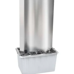 Puutarhan suihkulähde hopea 60,2x37x122,1 cm
