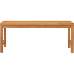 Puutarhapenkki 114 cm täysi tiikki (16626)