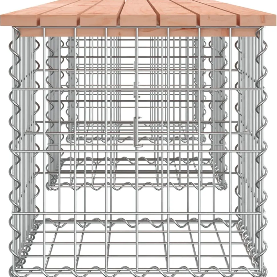 Puutarhapenkki kivikorilla 203x44x42 cm, douglaskuusi