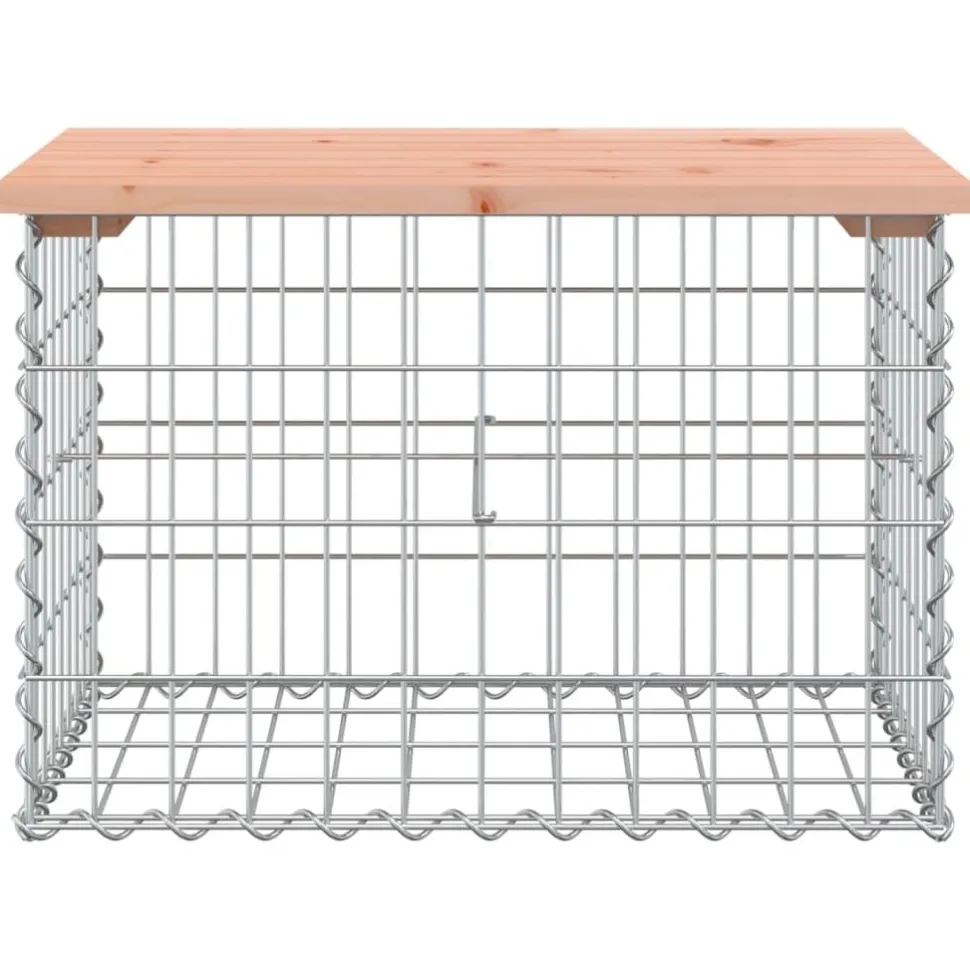 Puutarhapenkki kivikorilla 63x44x42 cm, douglaskuusi