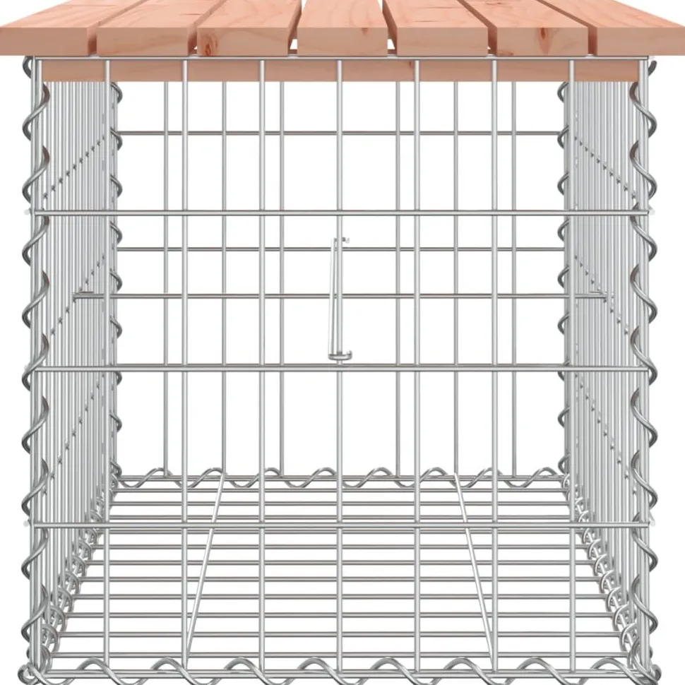 Puutarhapenkki kivikorilla 63x44x42 cm, douglaskuusi