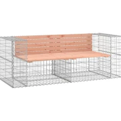 Puutarhapenkki kivikorilla 184x71x65,5 cm, douglaskuusi