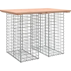 Puutarhapenkki kivikorilla 100x70x72 cm, douglaskuusi