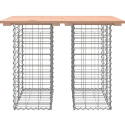 Puutarhapenkki kivikorilla 100x70x72 cm, douglaskuusi
