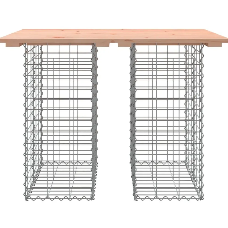 Puutarhapenkki kivikorilla 100x70x72 cm, douglaskuusi