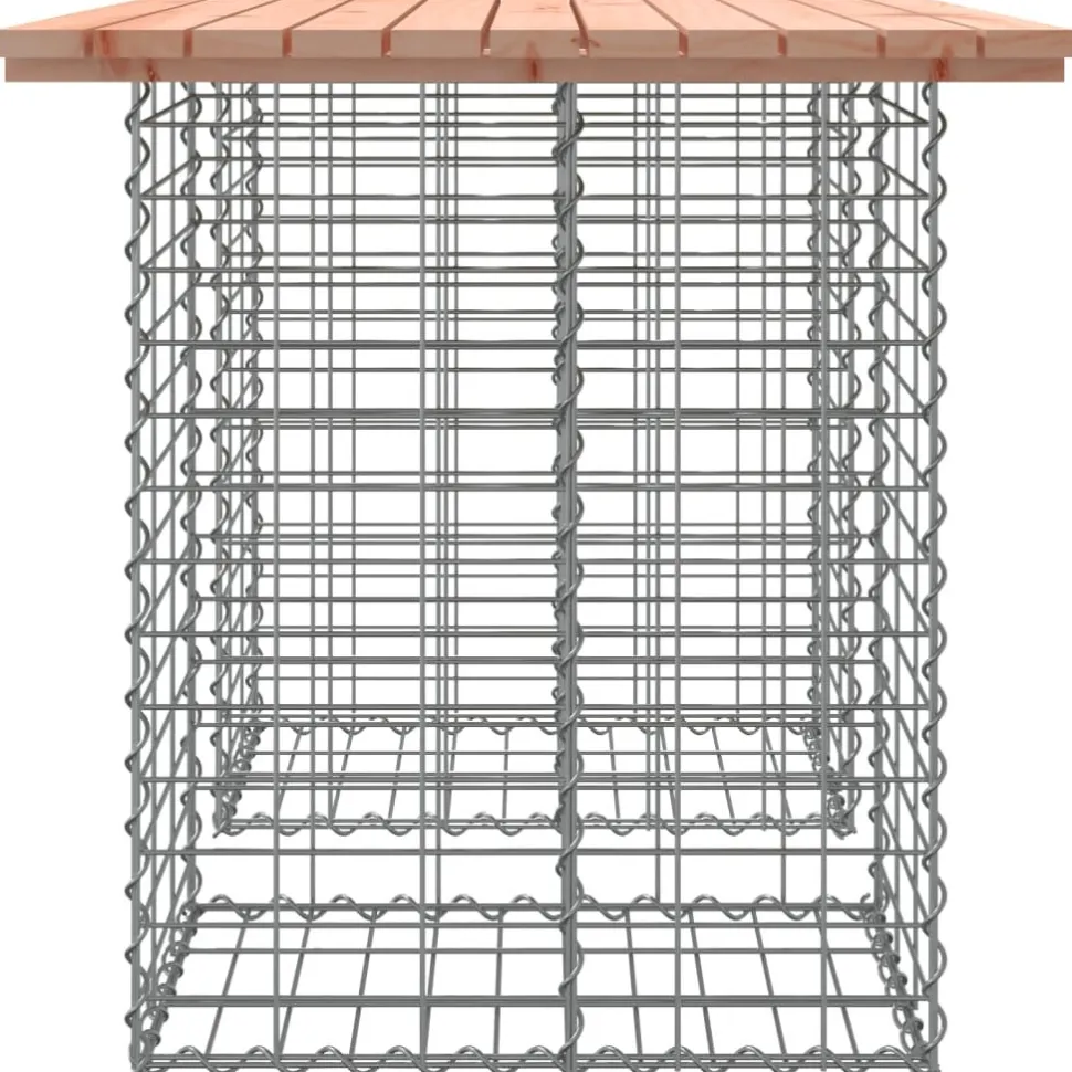 Puutarhapenkki kivikorilla 100x70x72 cm, douglaskuusi