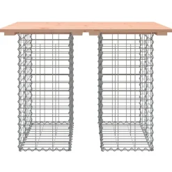 Puutarhapenkki kivikorilla 100x70x72 cm, douglaskuusi