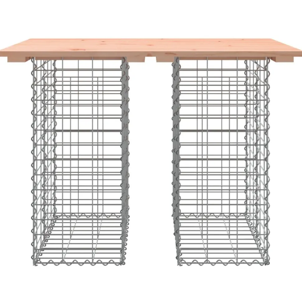 Puutarhapenkki kivikorilla 100x70x72 cm, douglaskuusi