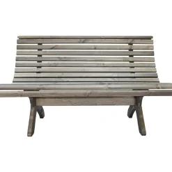 Puutarhapenkki Baltic Garden Park 140cm mustaa