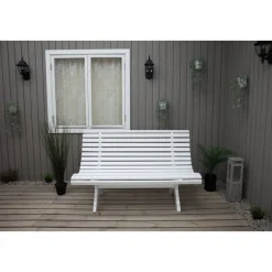 Puutarhapenkki Baltic Garden Park 140cm mustaa
