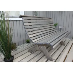 Puutarhapenkki Baltic Garden Park 140cm mustaa