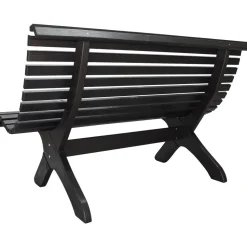Puutarhapenkki Baltic Garden Park 140cm mustaa