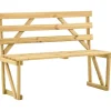Puutarhapenkki 120 cm, kyllästetty mänty