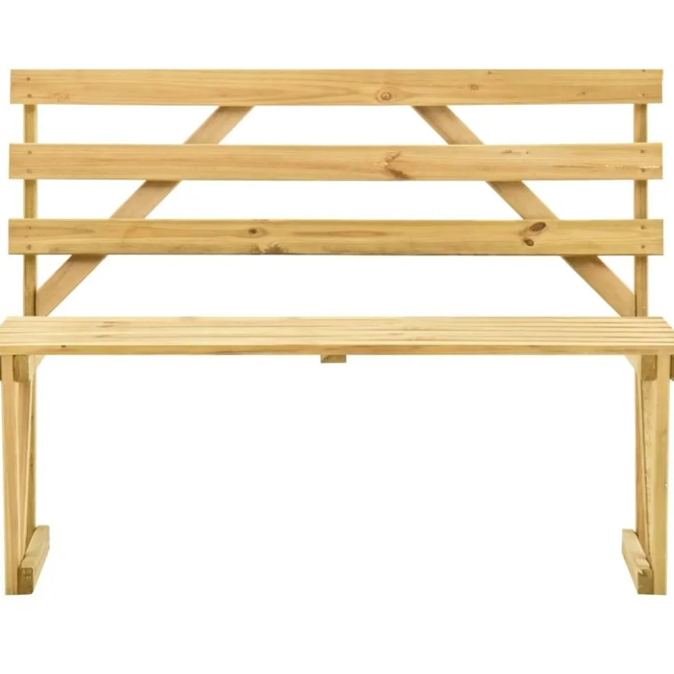 Puutarhapenkki 120 cm, kyllästetty mänty
