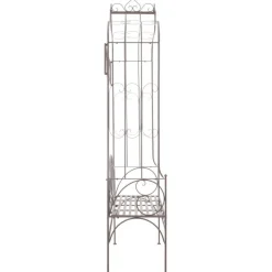 Puutarhapenkki 122 cm rauta antiikinruskea