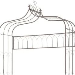 Puutarhapenkki 122 cm rauta antiikinruskea