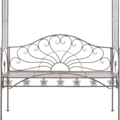 Puutarhapenkki 122 cm rauta antiikinruskea