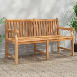 Puutarhapenkki 150 cm, tiikki, ruskea