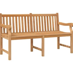 Puutarhapenkki 150 cm, tiikki, ruskea