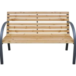Puutarhapenkki 112 cm täysi kuusi (19573)