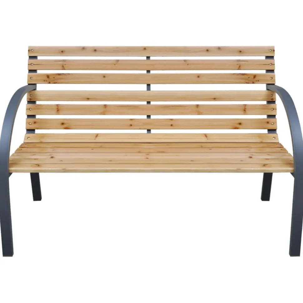 Puutarhapenkki 112 cm täysi kuusi (19573)