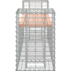 Puutarhapenkki kivikorilla 183x41x60,5 cm, douglaskuusi