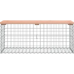 Puutarhapenkki kivikorilla 103x44x42 cm, douglaskuusi
