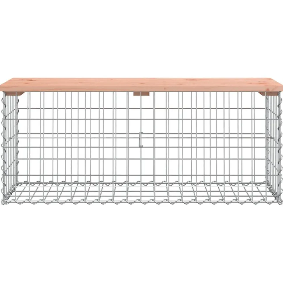 Puutarhapenkki kivikorilla 103x44x42 cm, douglaskuusi