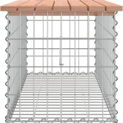 Puutarhapenkki kivikorilla 103x44x42 cm, douglaskuusi