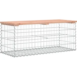 Puutarhapenkki kivikorilla 103x44x42 cm, douglaskuusi